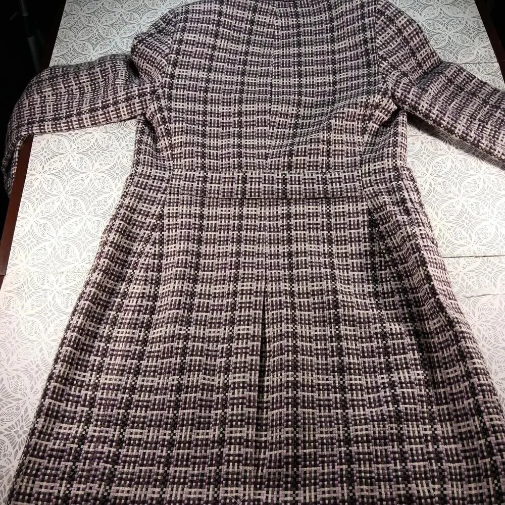 Y2K Purple Plaid Statement Collar Coat – Focus 2000- Women’s Size 8 - Picture 14 of 14